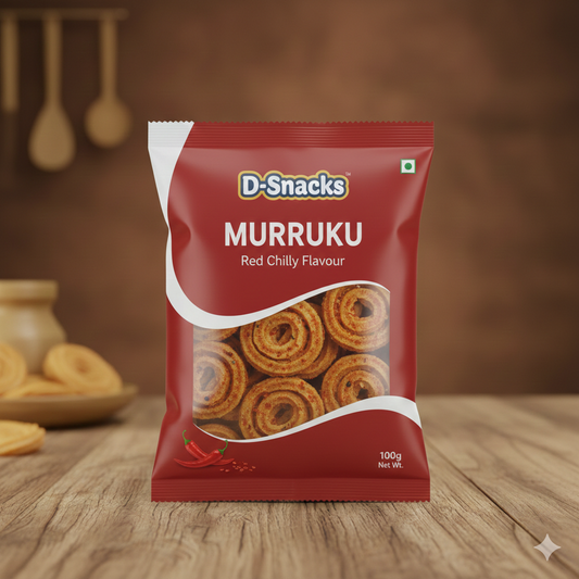 D-Snacks Red Chilly Murruku