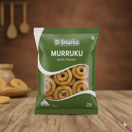 D-Snacks Garlic Murruku
